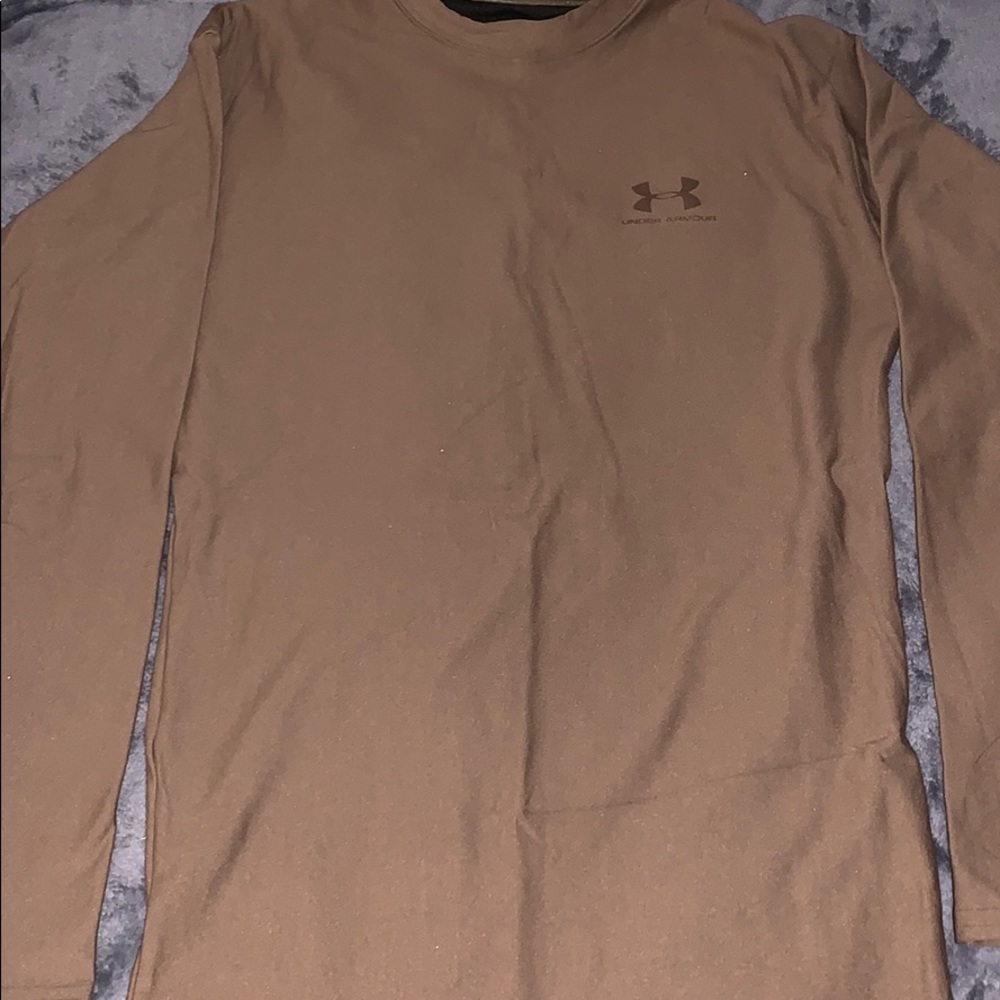 Brown Under Armour Workout Long Sleeve